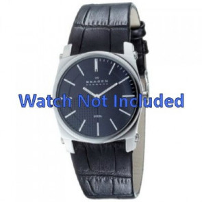 Correa de reloj Skagen 859LSLB Cuero Negro 16mm